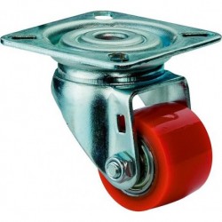 Roulette 50mmA600 PlattePolyurethanradKL A600.C10.050