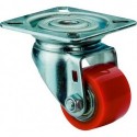 Roulette 50mmA600 PlattePolyurethanradKL A600.C10.050