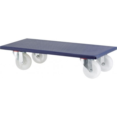 Roulettes de transport 600x500mm600kg roue plas.125 mm