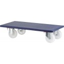 Roulettes de transport 600x500mm600kg roue plas.125 mm