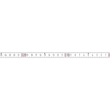 Ruban mesure blanc 10mx13mm auto-adhésif RNL-SK BMI