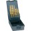 Jeu de forets hélicoïdaux, coffret plastique, acier à coupe rapide, type N, DIN 338, revêtement TiN, Ø h8 : 1,00-5,90 mm, Nombre de forets 50 pièces