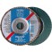 Meule-éventail Ø 125 mm (12200 tr/mn), POLIFAN® SG-ZA, bombée, Grain : 40