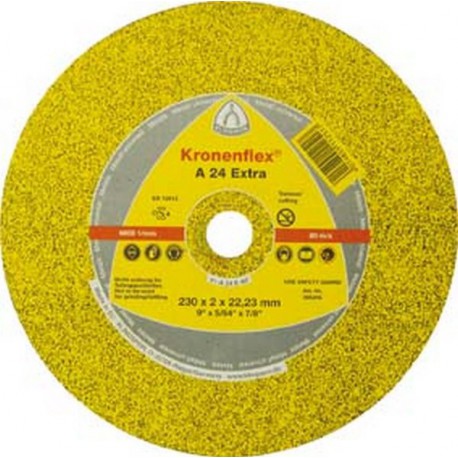 Disque à tronçonner A 24 Extra pour l'usinage de l'acier, contrecoudé, Ø x Épais. : 115 x 2,5 mm, Modèle Coudé, Vitesse maxi. 13300 tr/mn