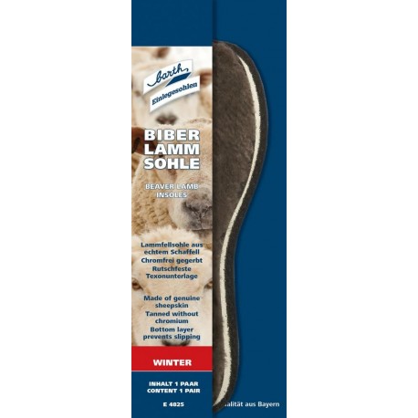 Semelle Biber Lamm Sohle Taille 47