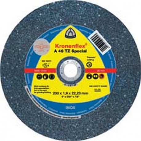 Disque à tronçonner A 46 TZ spécial pour l'usinage de l'acier inoxydable, Ø x Épais. : 125 x 1,6 mm, Modèle Droit, Vitesse maxi. 12200 tr/mn