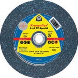 Disque à tronçonner A 46 TZ spécial pour l'usinage de l'acier inoxydable, Ø x Épais. : 230 x 1,9 mm, Modèle Droit, Vitesse maxi. 6600 tr/mn