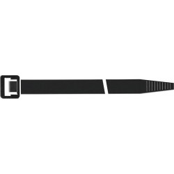 Serre cables Nylon noir1000x12mm a 100 unités SapiSelco
