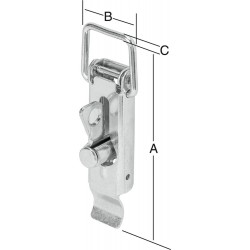 Serrure 110x37 mm galva