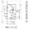 Serrure à mortaiser anti-panique PZ65/72/920rd PAF-EB-2326 DLERmatt