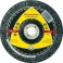 Disque à ébarber A 24 R Supra pour l'usinage de l'acier, Ø x Épais. : 115 x 6,0 mm, Modèle Coudé, Vitesse maxi. 13300 tr/mn