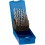 Jeu de forets hélicoïdaux, coffret plastique, en acier à coupe rapide à 5 % de cobalt, type Ti, DIN 338, surface sans revêtement, Ø h8 : 1,00-13,00 mm