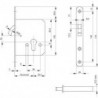 Serrure à mortaiser W.PZ D5520rd.0371Zirk.ERgeb
