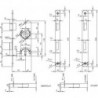 Serrure à mortaiser ZT-ESBB55/72/818ktg. falz0215o.W.DRNiSilack