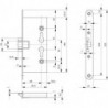 Serrure mortaise FH PZ65/72/924 rd.B-1125STAm.W.DL-Rvz