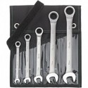 Set clé mixte Taille 5 unités coubé 8-19mm FORTIS