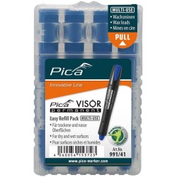 Set de mine pour marqueur permanent VISOR VISOR Industrial bleu Pica