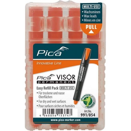 Lot de mines pour marqueur permanent VISOR industriel orange Pica 1 PCS