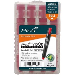 Set de mine pour marqueur permanent VISOR VISOR Industrial rouge Pica