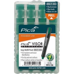Set de mine pour marqueur permanent VISOR VISOR Industrial vert Pica