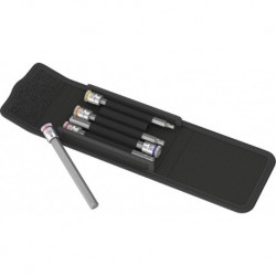 Set Douille avec fonction HOLD 1/4 allen 4-8x100mm 5-pièces Wera