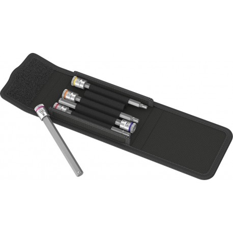 Set Douille avec fonction HOLD 1/4 allen 4-8x100mm 5-pièces Wera