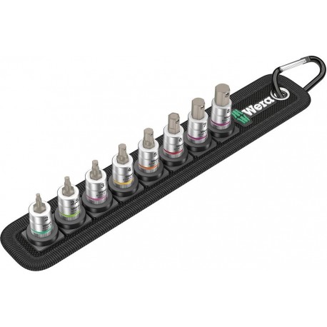 Set Douille avec fonction HOLD 1/4 allen 8-pièces Wera