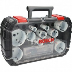 Set Scie trépan 13 unités Ø 20-22-25-32 mm Ø 40-44-51-60-64-76 mm Bosch
