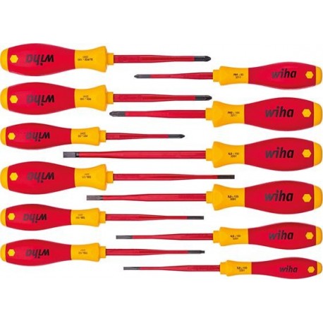 Set tournevis VDE 12 unités slimFix Wiha