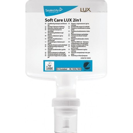 Shompoing démélant et gel douche Soft Care Lux 2 in 1 (Par 4)
