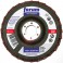 Meule-éventail non-tissée Ø 125 mm (12200 tr/mn), bombée, Degré de finesse : grossier