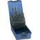 Jeu de forets hélicoïdaux, coffret plastique, en acier à coupe rapide, type N, DIN 338, rectifié, Ø h8 : 6,00-10,00 mm, Nombre de forets 41 pièces