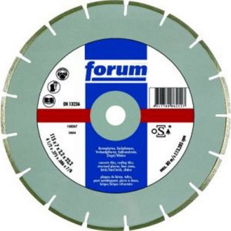 Meule tronçonneuse diamantée, soudée au laser, avec concentration diamantée moyenne, Ø x alésage : 350 x 25,24 mm, Taille de segment H x l 10 x 3,3 mm