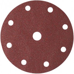 Meule auto-agrippante K240, 9 trous, pourbois 150mm (Par 100)