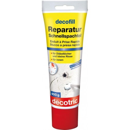 Tube de 400g pour remplissage rapide mastic rapide decofill