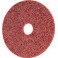 Disque auto-agrippant, Ø de 115 mm avec centrage, grain céramique, Degré de finesse : moyen, Couleur rouge