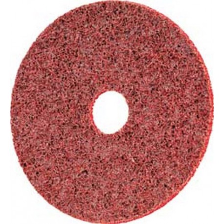 Disque auto-agrippant, Ø de 125 mm avec centrage, grain céramique, Degré de finesse : moyen, Couleur rouge