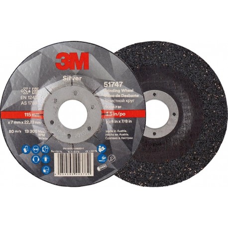 Meule dégrossissage argent Line 125 x 7,0 mm 3M