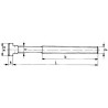 Boulon forgé en T DIN787 M16x16x63mm complet AMF 1 PCS