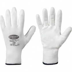 Gant de protection, Nylon, Taille 8, Blanc (Par 12)