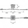 Interrupteur à bascule intégré LED 1x M1, 1x M1-F