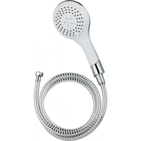 Set Pommeau de douchechromé-blanc