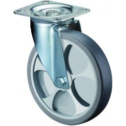 Roulette thermoplastique roue en caoutchouc