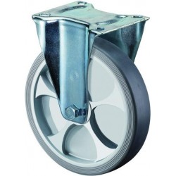 Roulette thermoplastique roue en caoutchouc