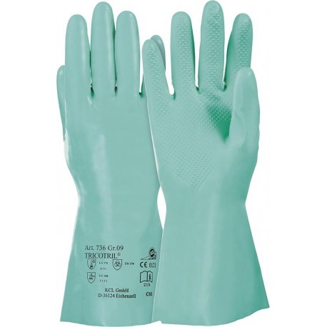 Gants de protection Tricotril 736, L 300mm,Taille11,vert (Par 10)