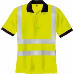 Polo Haute visibilité-SYLT, jaune fluo, Taille S