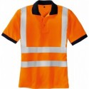 Polo Haute visibilité-SYLT, orange fluo, Taille XL
