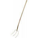 Fourche 33905 3 dents 26X20 gold, avec manche hêtre