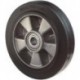 Roue plastique jante en aluminium B80.180