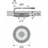 Spot LED, Alu Optik, ww 12VDC, 2.5W, 1.8m